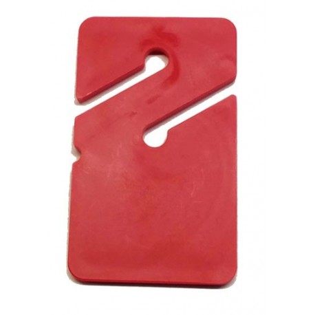 Galleta rectangular roja