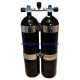 Bibotella 2x12 base plana, Black Edition