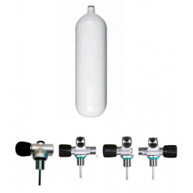 Eurocylinders steel 2 liters tank