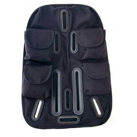 OMS, back Pad with integrated weight pockets