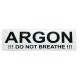 STICKER "ARGON"