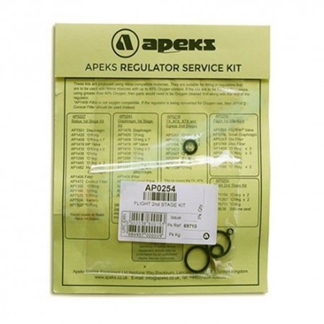 Apeks service kit for FLIGHT and XL4 2nd stage
