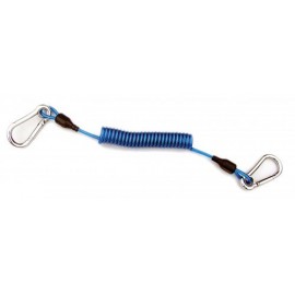 Cressi Extensor de acero, 2 mosquetones