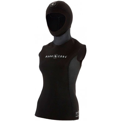 Aqualung Chaleco interior con capucha, Mujer