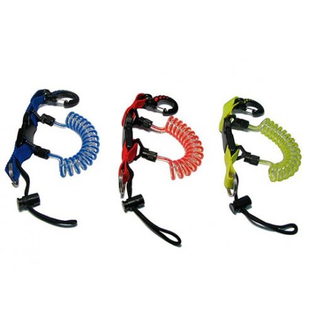 Cordón extensible con mosquetón