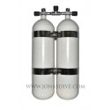 Twinset Steel Cylinders 10 litre, 230 bar DIR STYLE